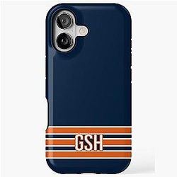Chicago Bears Inspired GSH Striped iPhone Tough Case