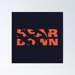 Chicago Bears Bear Down Poster