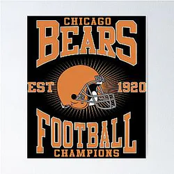 Art Chicago Bears Poster