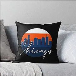 Art - Chicago Bears Throw Pillow