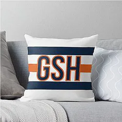 Chicago Bears GSH Stripes Throw Pillow