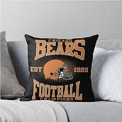Art for Chicago Bears Throw Pillow