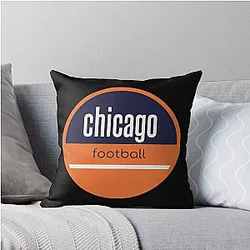 Art Chicago Bears Throw Pillow