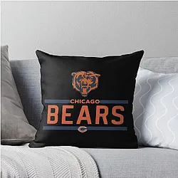 Art Chicago Bears Throw Pillow