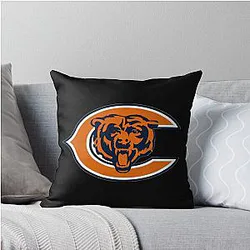 Art Chicago Bears Throw Pillow