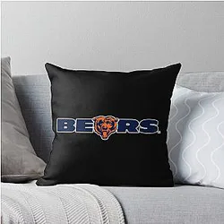 Art, Chicago Bears Throw Pillow