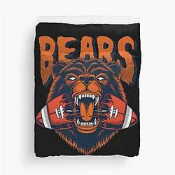 Art Chicago Bears Duvet Cover