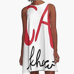 Chicago Blackhawks Hand Lettering A-Line Dress