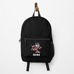 Chicago Blackhawks Home Initials 8-bit Hockey Player Backpack
