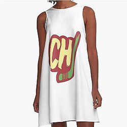 Chicago Blackhawks A Line Dress