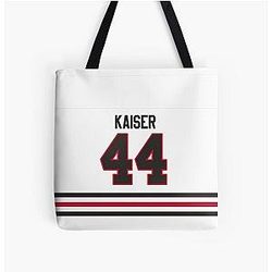 Chicago Blackhawks Wyatt Kaiser Away Jersey All Over Print Tote Bag