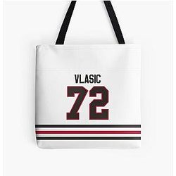 Chicago Blackhawks Alex Vlasic Away Jersey All Over Print Tote Bag
