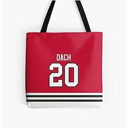 Chicago Blackhawks Colton Dach Home Jersey Tote Bag