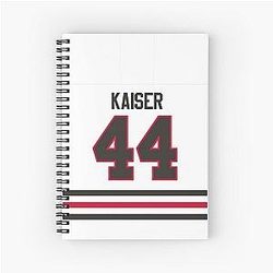 Chicago Blackhawks Wyatt Kaiser Away Jersey Phone Case Notebook