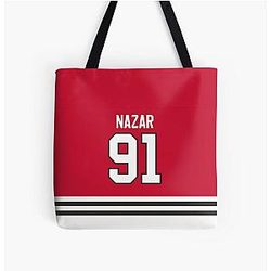 Chicago Blackhawks Frank Nazar All Over Print Tote Bag