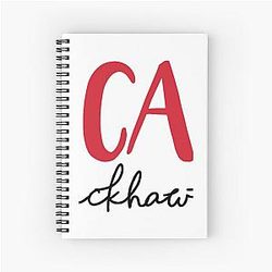 Chicago Blackhawks Hand Lettering Spiral Notebook