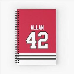 Chicago Blackhawks Nolan Allan Home Jersey Back Case Notebook