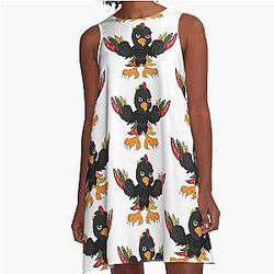 Chicago Blackhawks Kids A-Line Dress