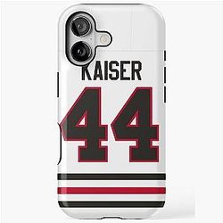 Chicago Blackhawks Wyatt Kaiser Away Jersey Phone Case iPhone Tough