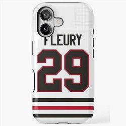 Chicago Blackhawks Marc-Andre Fleury Jersey Phone Case iPhone Tough Case