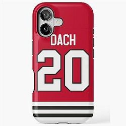 Chicago Blackhawks Colton Dach Home Jerseynímu Case for iPhone