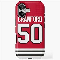 Chicago Blackhawks Corey Crawford Home Jersey Phone Case iPhone Tough Case