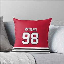 Chicago Blackhawks Connor Bedard Home Jersey Phone Case Throw Pillow