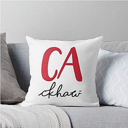 Chicago Blackhawks Hand Lettering Throw Pillow
