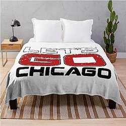 Chicago Blackhawks Hockey Throw Blanket