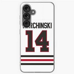 Chicago Blackhawks Kevin Korchinski Away Jersey Phone Case for Samsung Galaxy