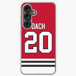 Chicago Blackhawks Colton Dach Home Jersey Phone Case for Samsung Galaxy Soft Case