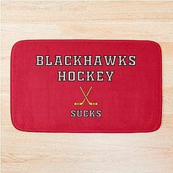 Chicago Blackhawks Hockey Bath Mat