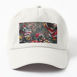 AI Art- Chicago Blackhawks Dad Hat