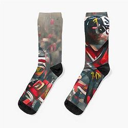 AI Chicago Blackhawks Socks