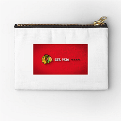 Chicago Blackhawks Merch Chicago Blackhawks Zipper Pouches