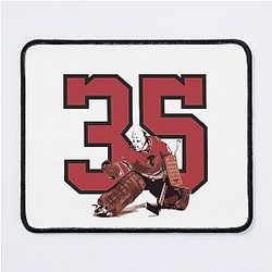 Esposito 35 Chicago Blackhawks Abstract Art Number Mouse Pad