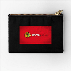 Chicago Blackhawks Merch Chicago Blackhawks Zipper Pouches