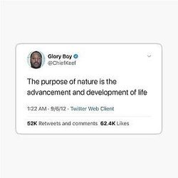 Chief Keef Funny Nature Sticker