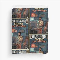 Childish Gambino Because the Internet Retro Comic Art Duvet Cover