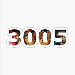 Childish Gambino 3000 Sticker