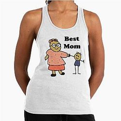 The Great Retro Child Gambino Birthday Racerback Tank Top