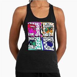 Who Loves Music and Childish Gambino Racerback Tank Top