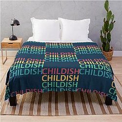 Best Women's childish Gambino photographic throw blanket
