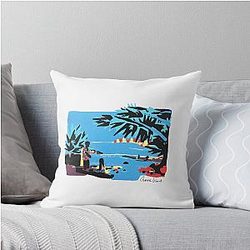 Childish Gambino in Guava Island art throw pillow