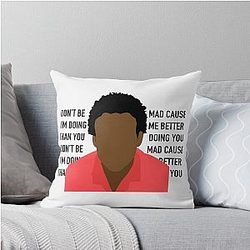 Who Loves Basket Throw Pillow by Childish Gambino Photographic