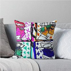 Who Loves Music and Childish Gambino Throw Pillow