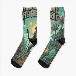 Childish Gambino Bando and The New World Retro Comic Socks