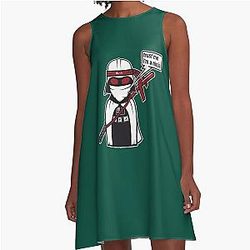 Girls Love Anime And Good Day A-Line Dress