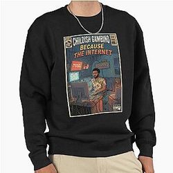 Childish Gambino Because the Internet Retro Comic Art Pullover Sweatshirt
