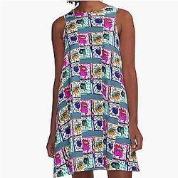 Who Loves Music And Childish Gambino A-Line Dress